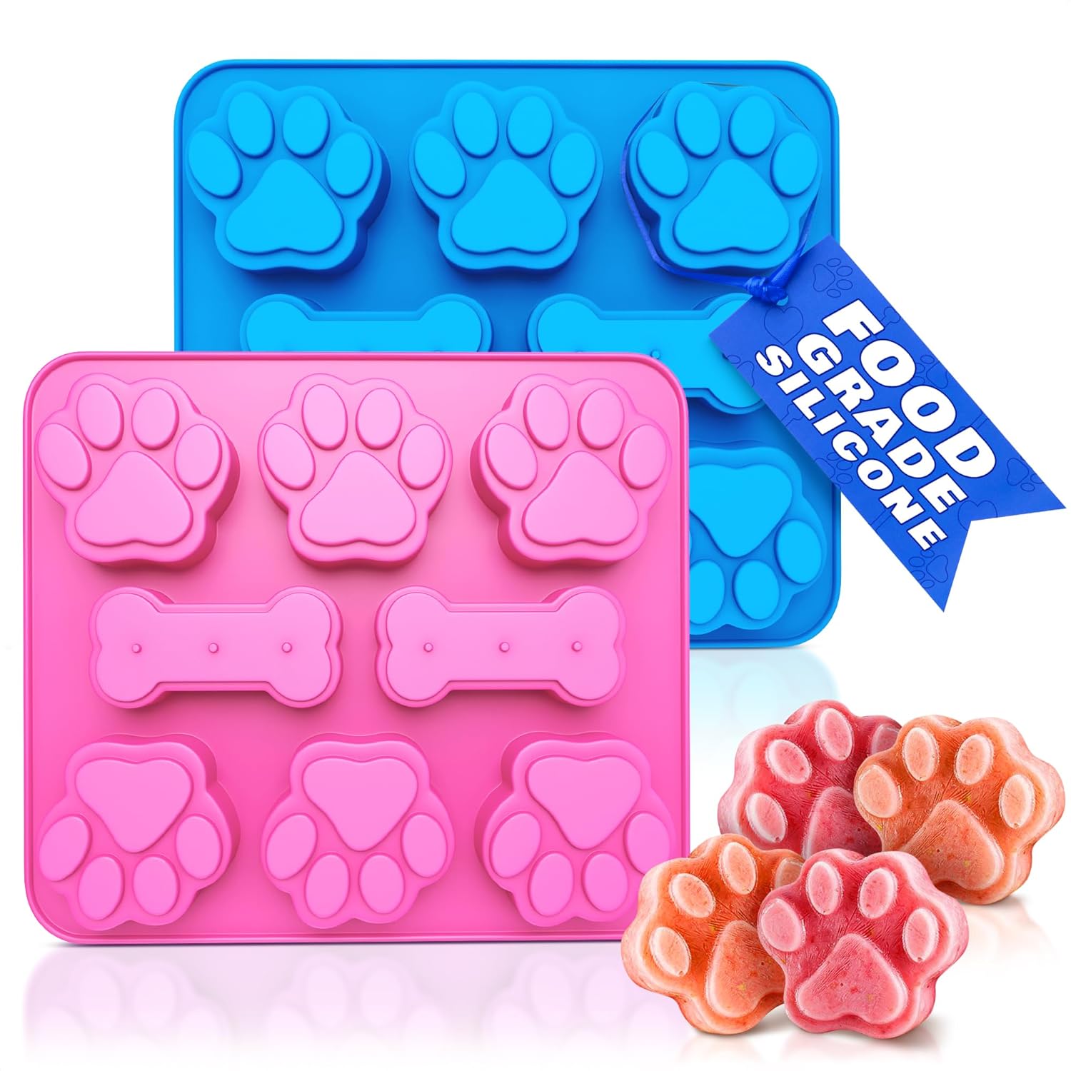 Peanut Butter Snack - 2 Pcs Dog Treat Molds Silicone