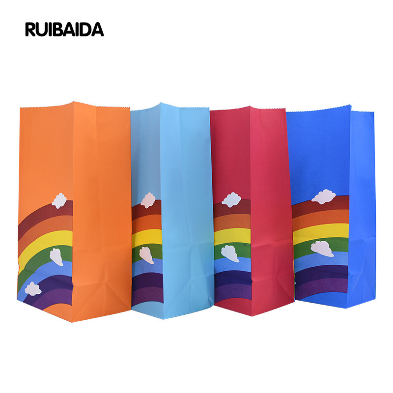 10/20/25pcs kraft rainbow food - đánh giá và giá Food Or Snacks