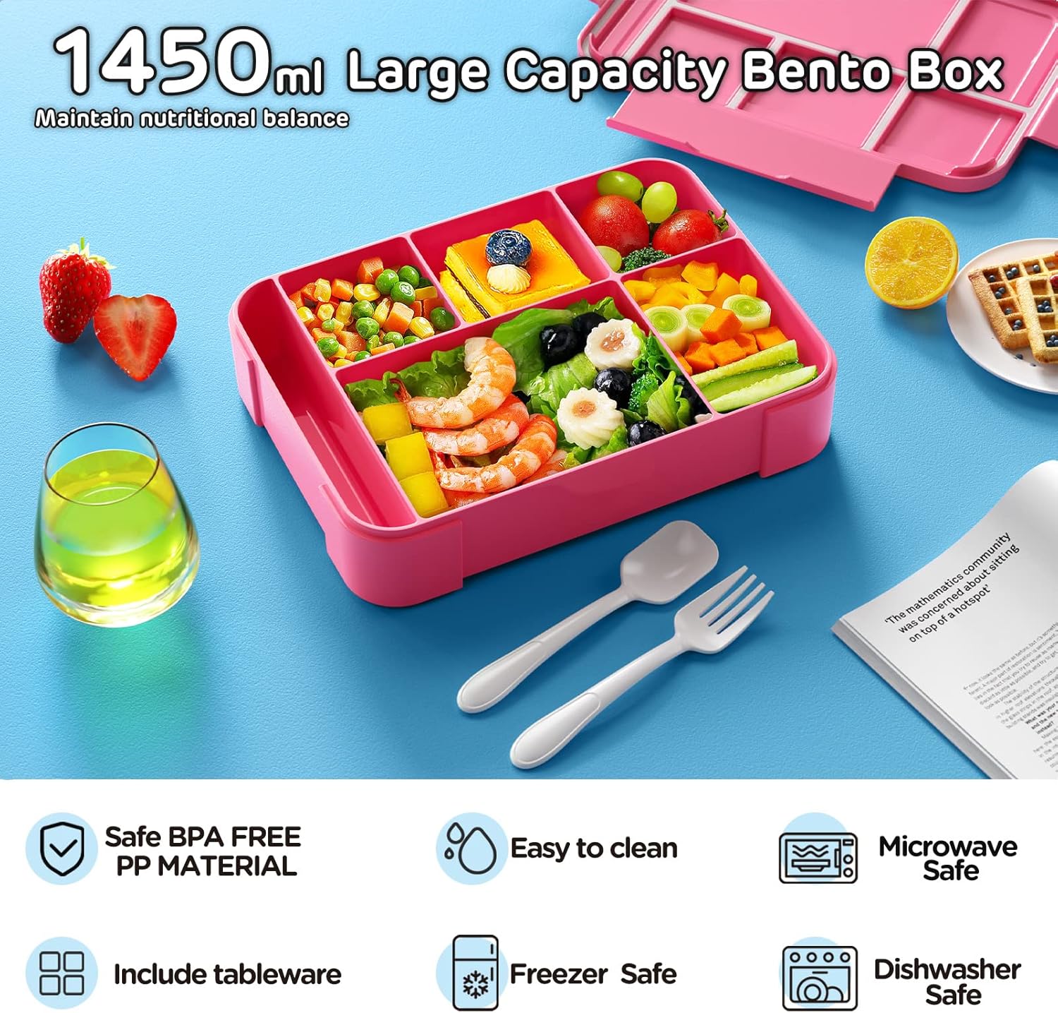 Jelife Kids Bento Box Lunch Bo - đánh giá và giá Food Snacks For School