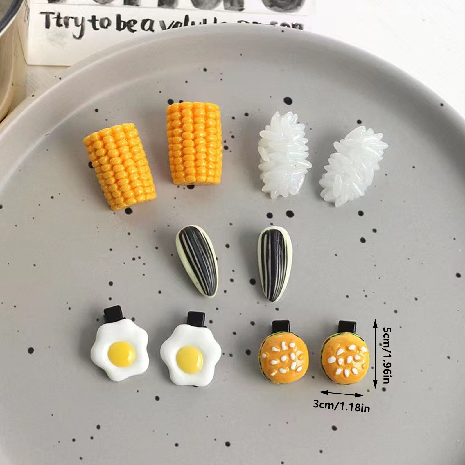 Mini Food Hair Clips Set Reali - đánh giá và giá Food Or Snacks
