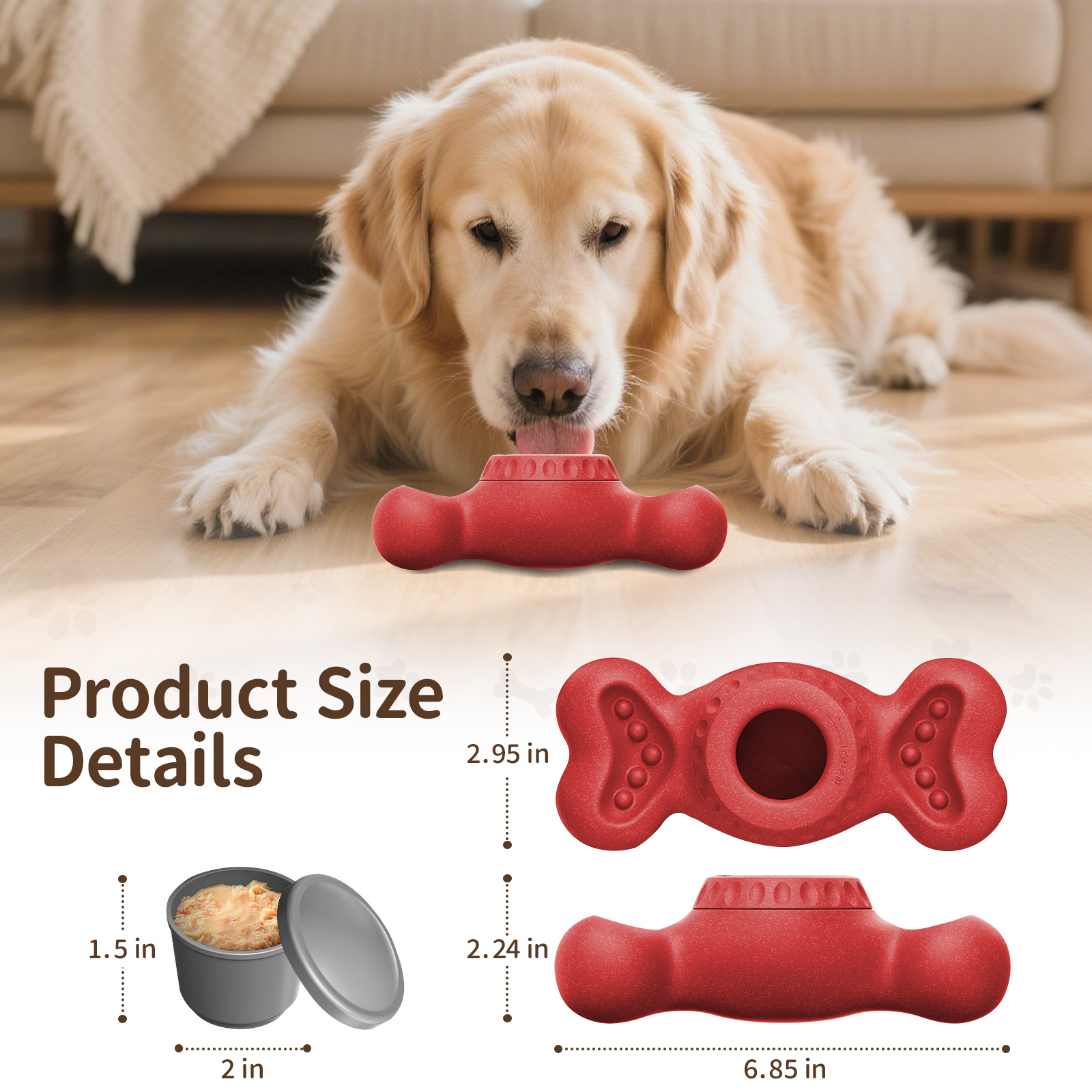 3in1 Chew Toy: Frozen Treat Di - đánh giá và giá Peanut Butter Snack