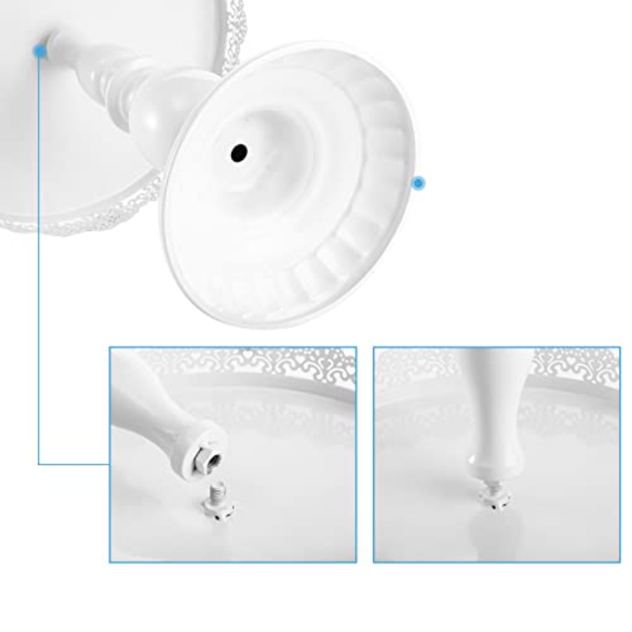 Set of 10 Metal Cake Stands, C - đánh giá và giá Food Snacks For Baby Shower