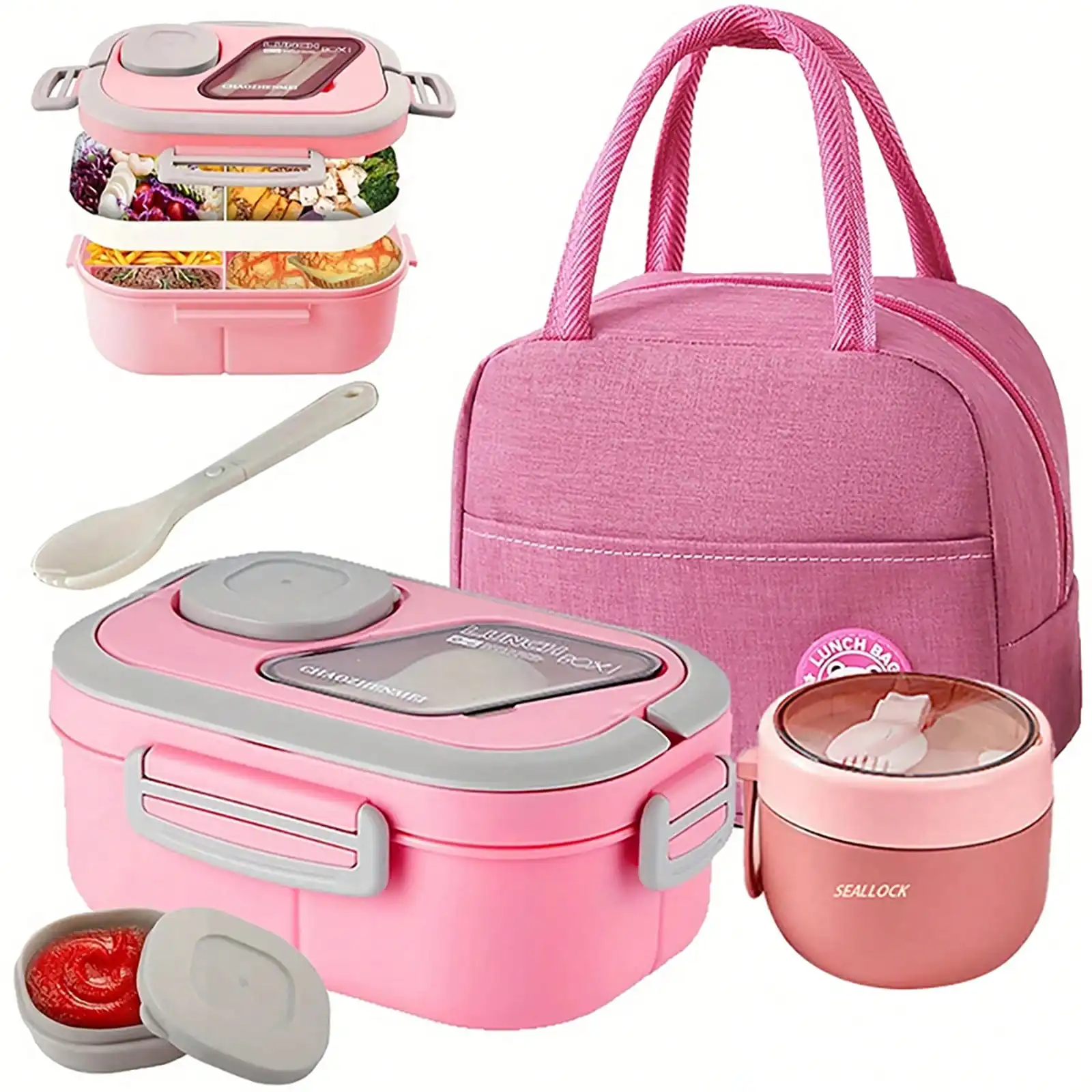 2-Layer Multi-Compartment Insu - đánh giá và giá Food Snacks For School