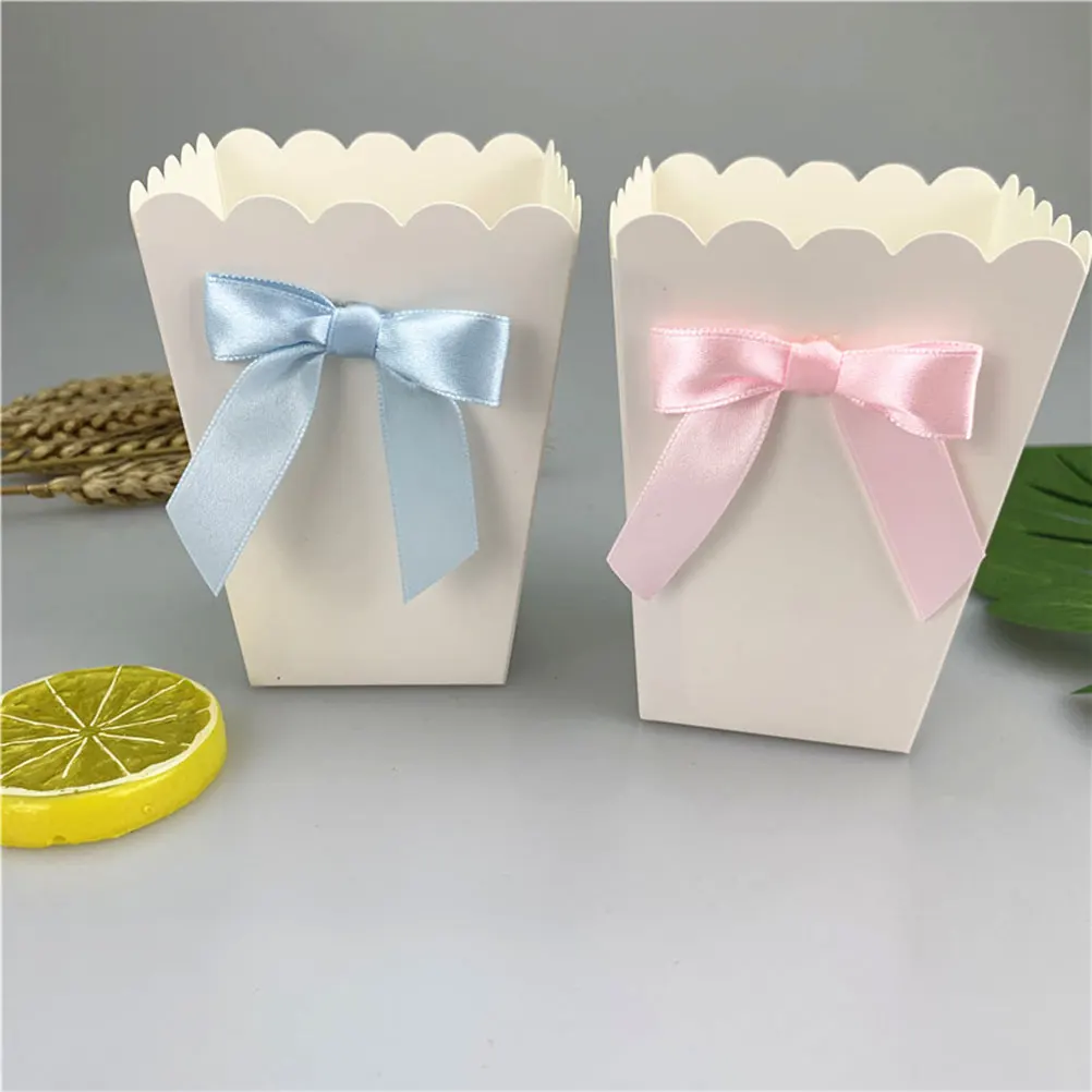 12pcs Pink Bow Popcorn Box Par - đánh giá và giá Food Snacks For Baby Shower