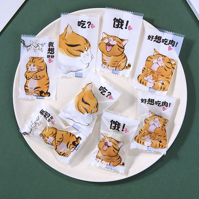 AQ 100pcs/lot Cartoon Cute Cat - đánh giá và giá Food Snacks For Baby Shower