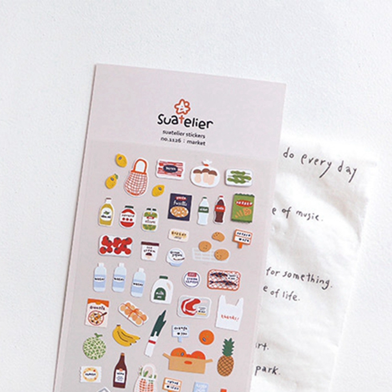 Suatelier “Market” Sticker No. - đánh giá và giá Junk Food Snacks