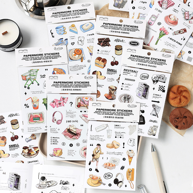 Aesthetic Snack Food Stickers  - đánh giá và giá Junk Food Snacks