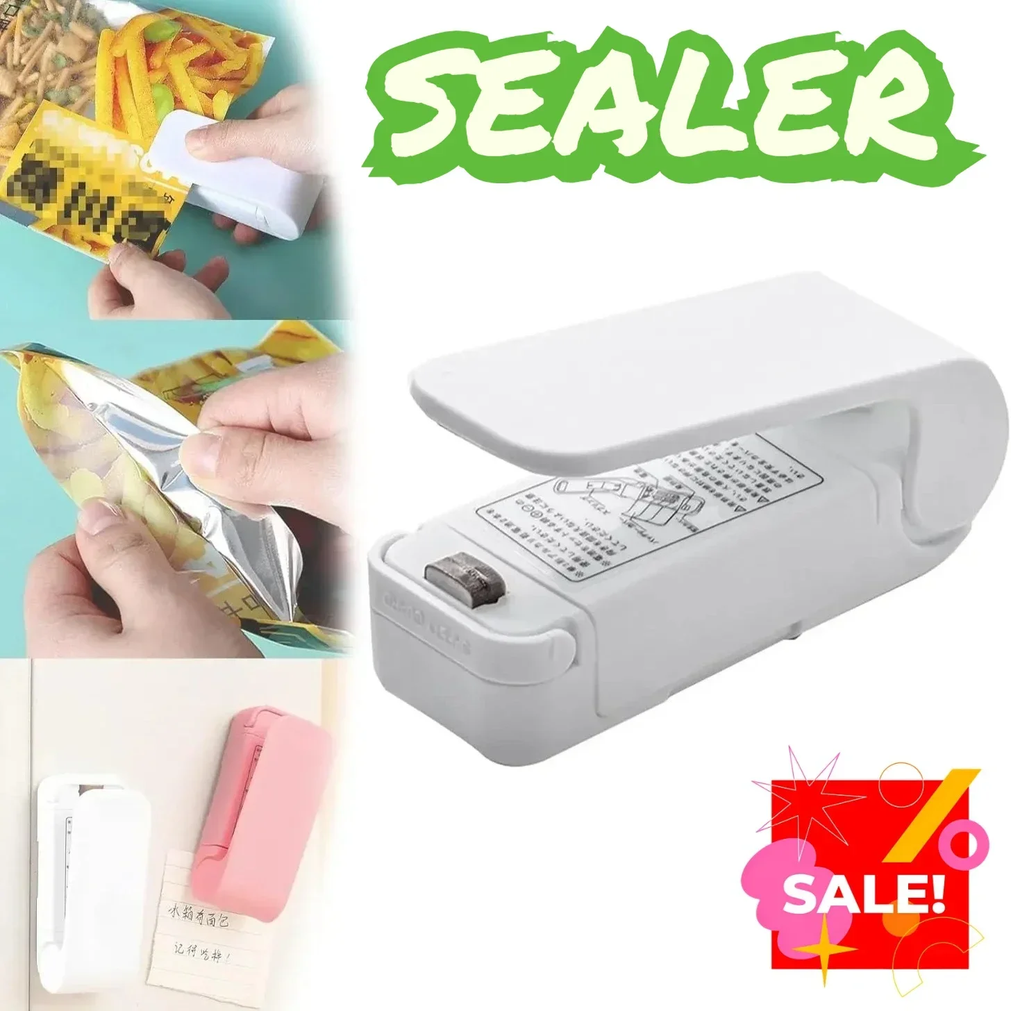 Portable Mini Heat Bag Sealer, - đánh giá và giá Food Hacks Snacks