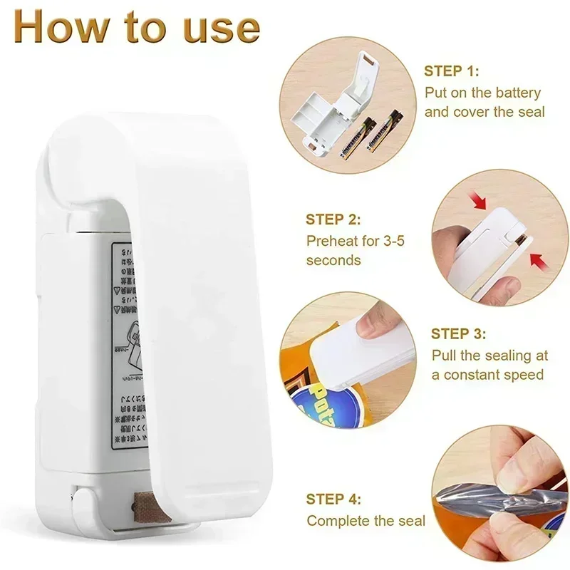 Portable Mini Heat Bag Sealer, - đánh giá và giá Food Hacks Snacks