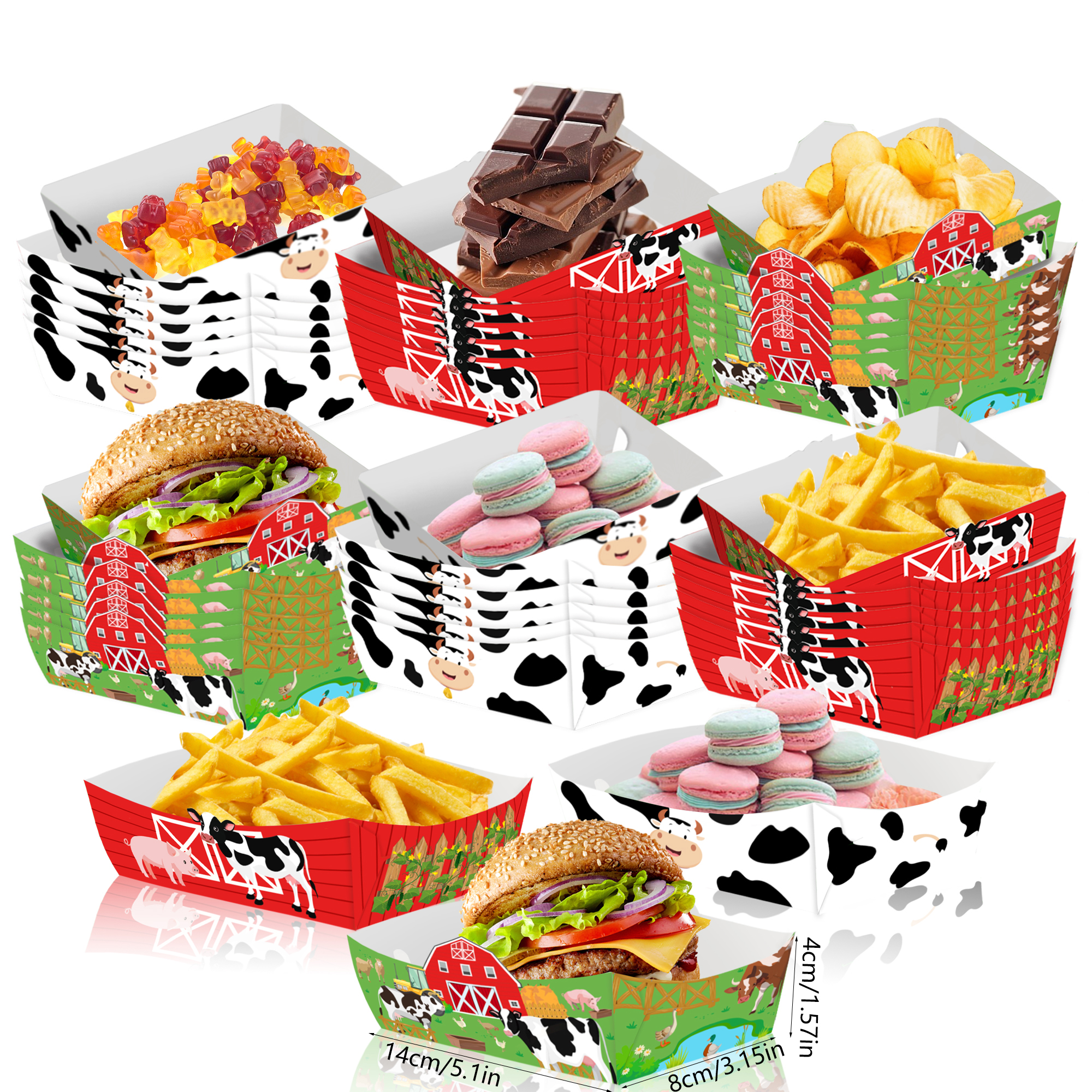 6/12/36pcs Party Supplies Disp - đánh giá và giá Food Snacks For Baby Shower