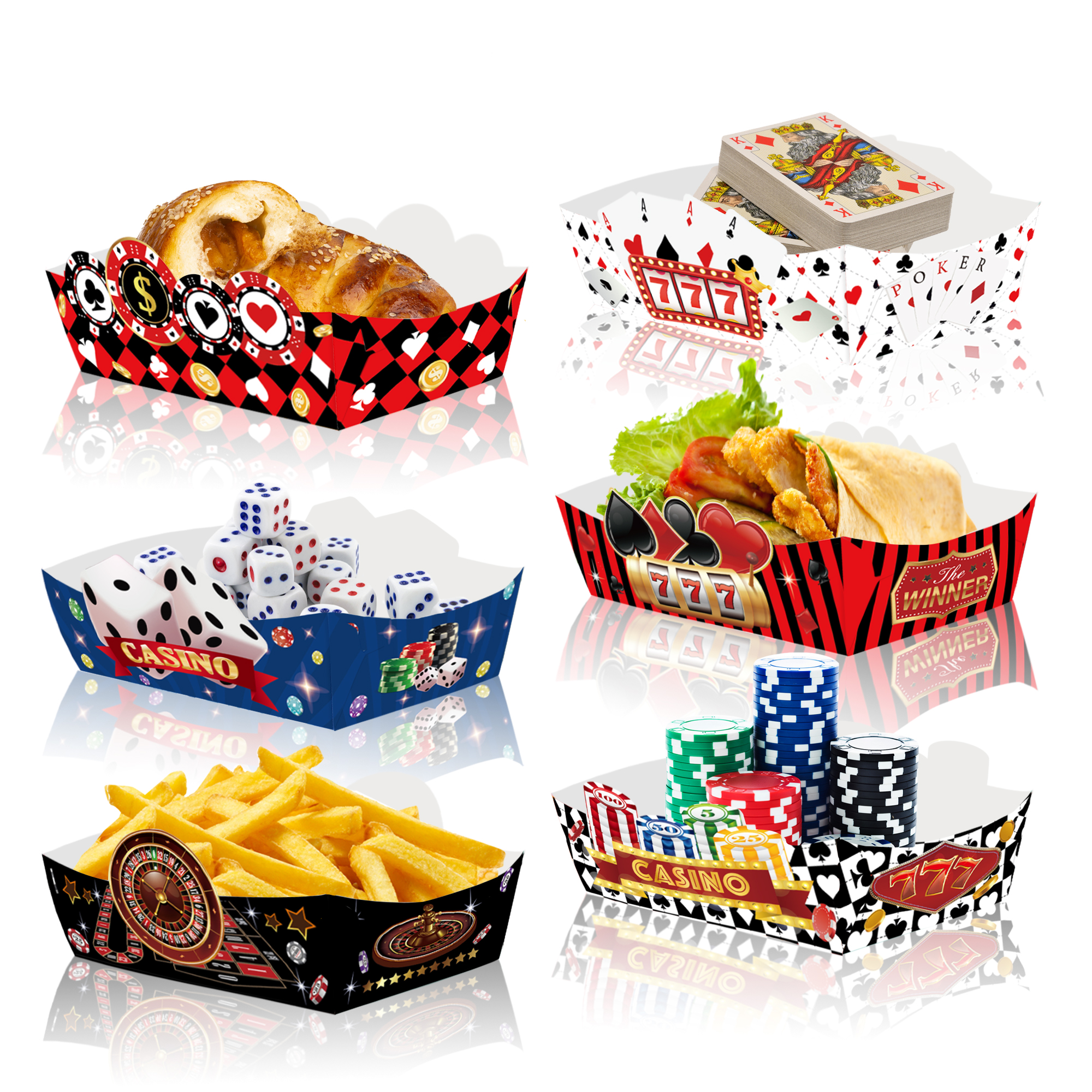 6/12/36pcs Party Supplies Disp - đánh giá và giá Food Snacks For Baby Shower