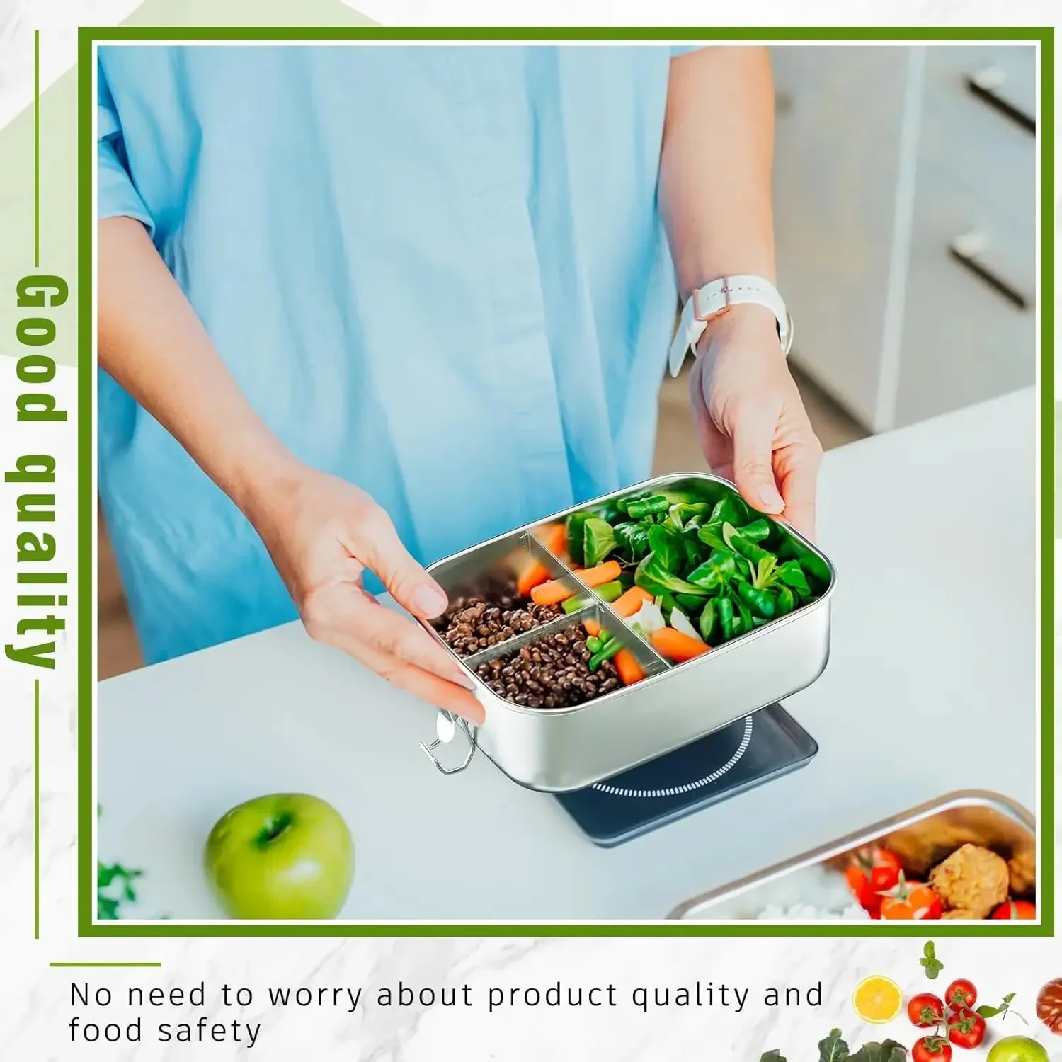 Stainless Steel Bento Box Meta - đánh giá và giá Food Snacks For School