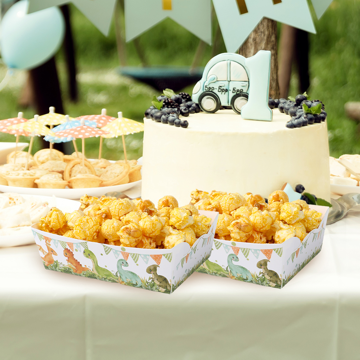 Dinosaur Party Supplies Mini S - đánh giá và giá Food Snacks For Baby Shower