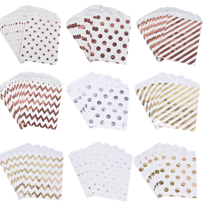 25/50pcs Rose Gold Candy Paper - đánh giá và giá Food Or Snacks