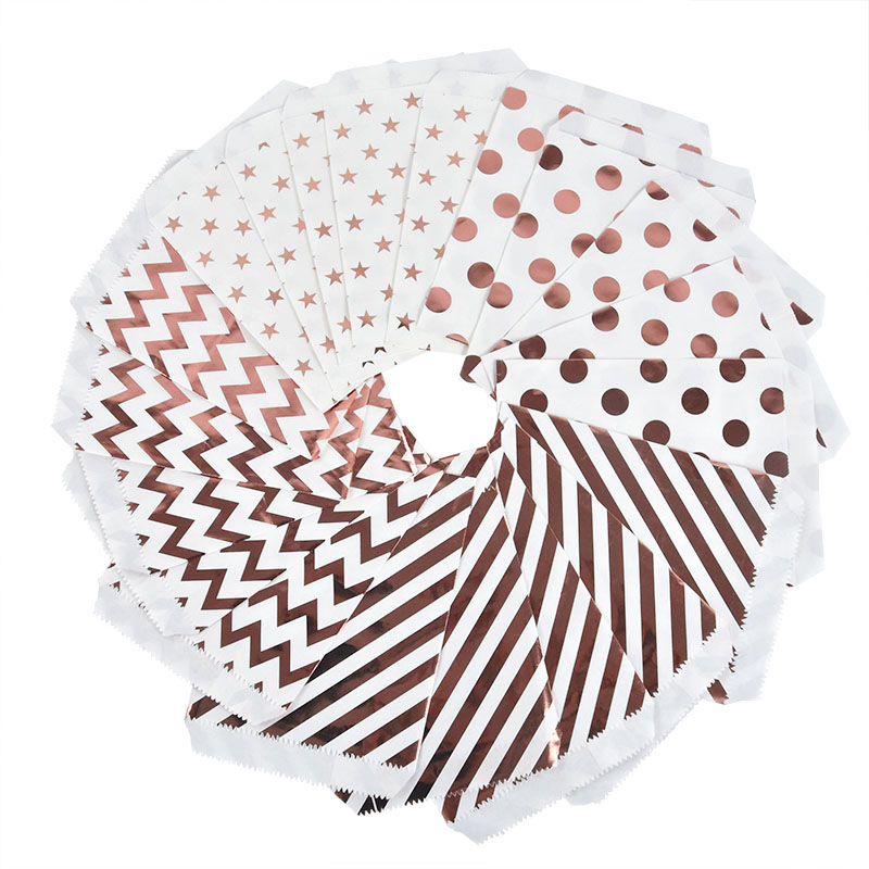 25/50pcs Rose Gold Candy Paper - đánh giá và giá Food Or Snacks