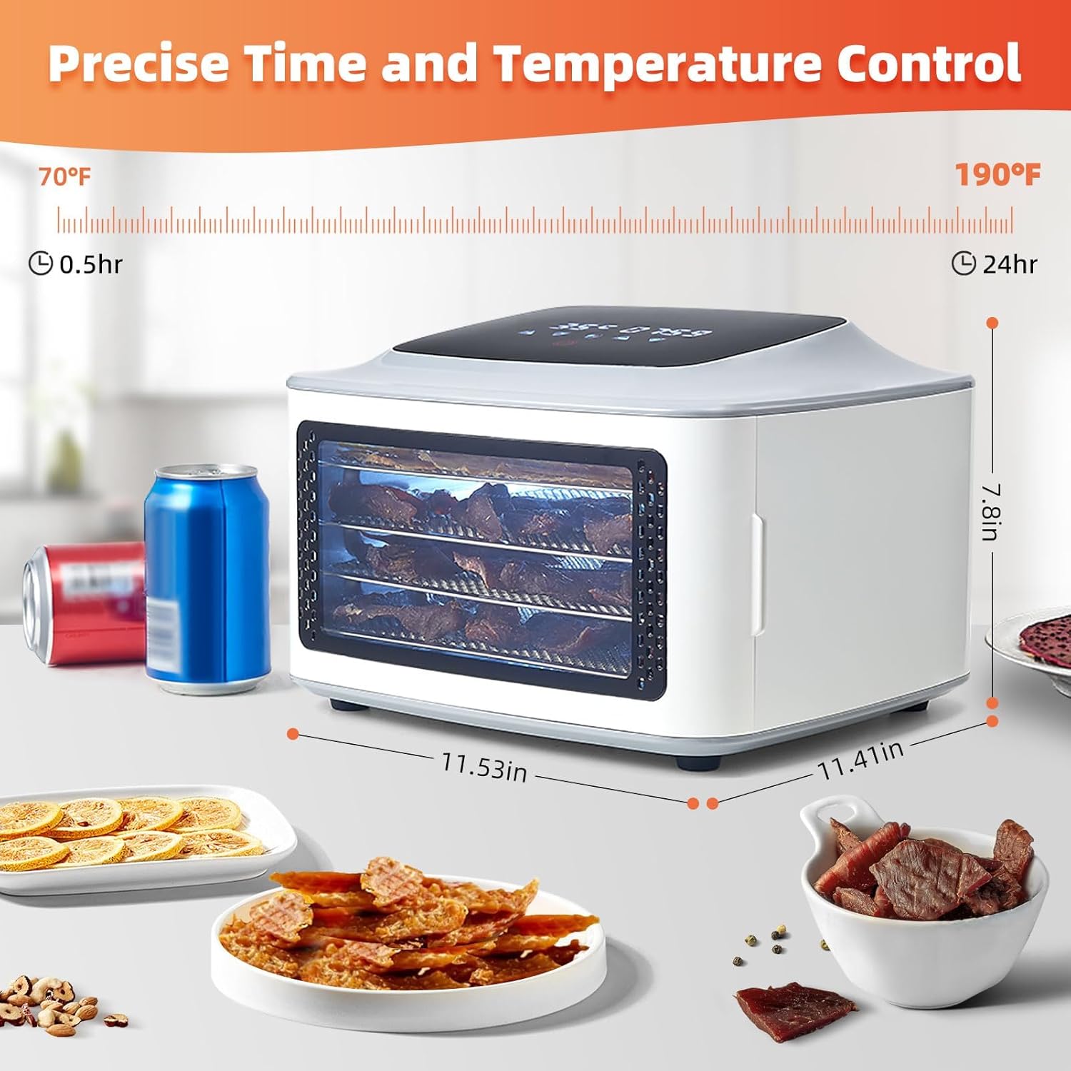 Compact Food Dehydrator, 4 Sta - đánh giá và giá Food Dehydrator Snacks