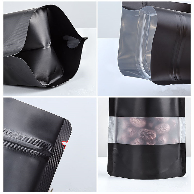 100PCS Stand-up Matte Black Al - đánh giá và giá Food Snacks For School