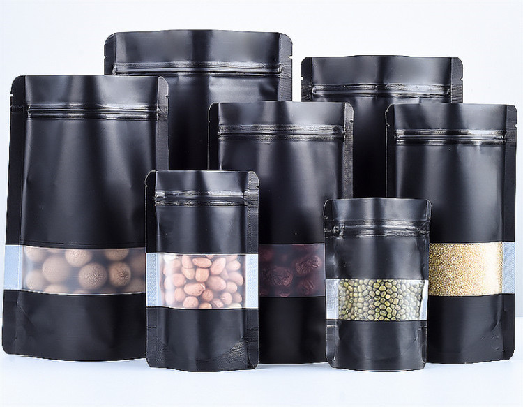 100PCS Stand-up Matte Black Al - đánh giá và giá Food Snacks For School