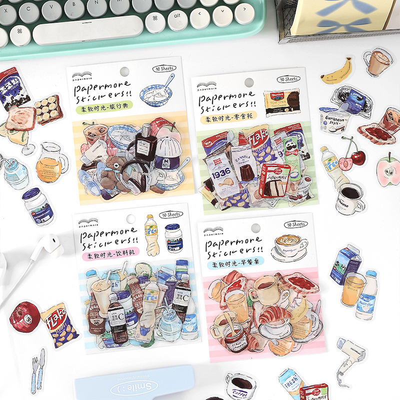 Cute Food Drink Snack Stickers - đánh giá và giá Junk Food Snacks