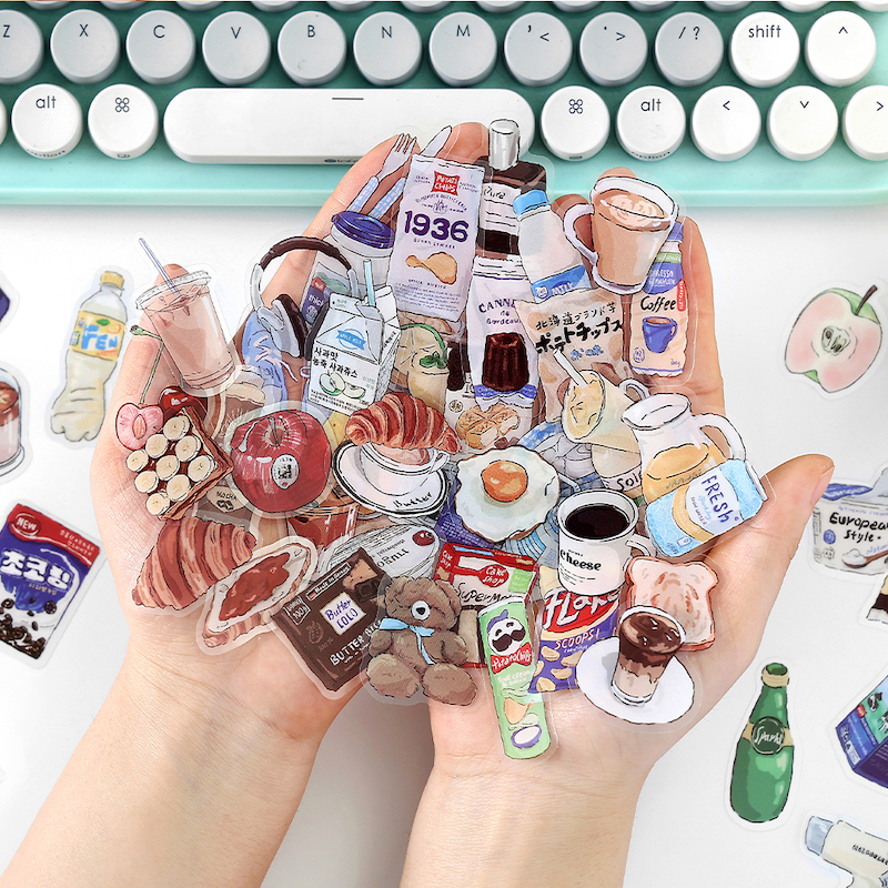 Cute Food Drink Snack Stickers - đánh giá và giá Junk Food Snacks