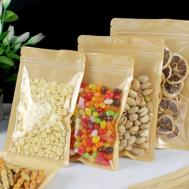 100pcs Eco-friendly Kraft Pape - đánh giá và giá Food Snacks For School