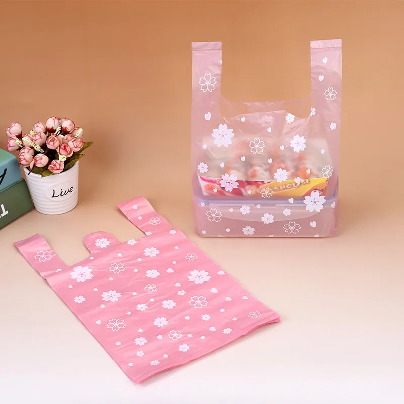 100Pcs/bag Pink Sakura Vest Ba - đánh giá và giá Food Or Snacks