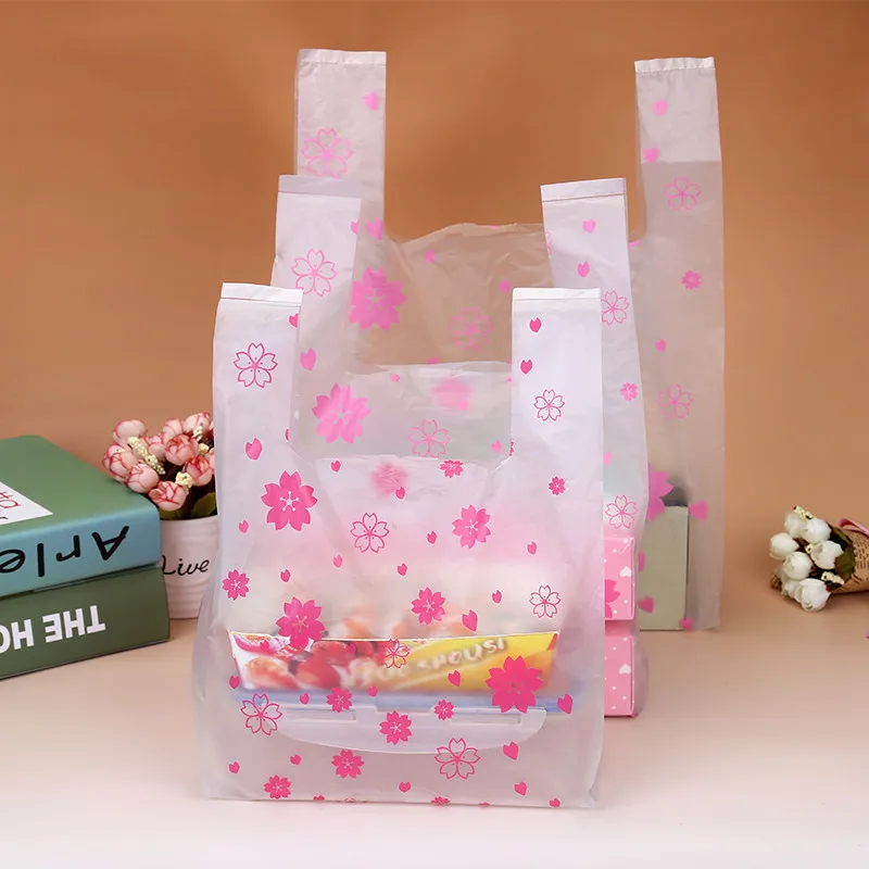100Pcs/bag Pink Sakura Vest Ba - đánh giá và giá Food Or Snacks