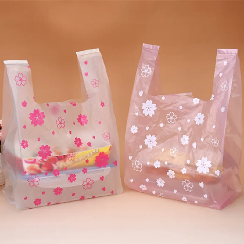 100Pcs/bag Pink Sakura Vest Ba - đánh giá và giá Food Or Snacks
