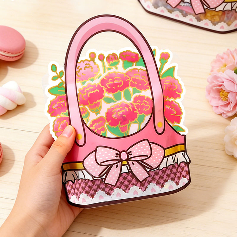TETP 50Pcs Pink Flowers Tote Z - đánh giá và giá Food Snacks For Baby Shower