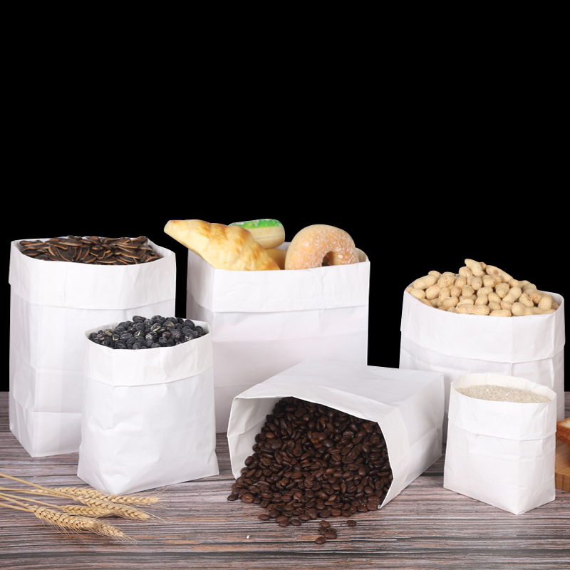 50Pcs/White Kraft Paper Bags F - đánh giá và giá Food Or Snacks