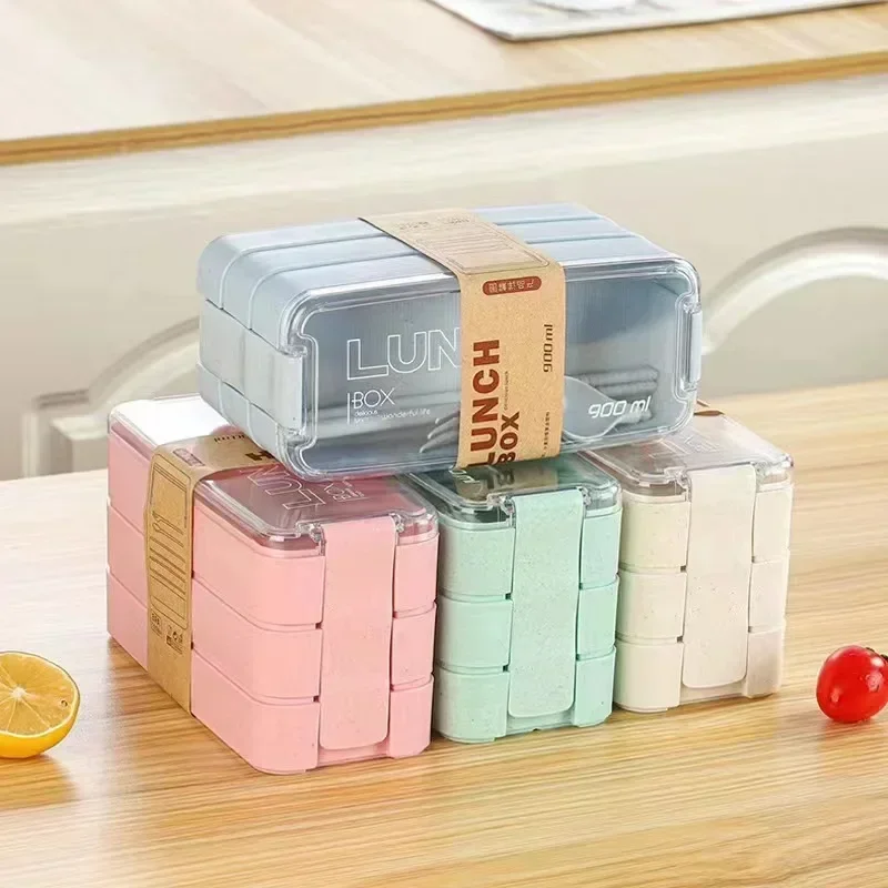 3 in 1 Wheat Straw Bento Box R - đánh giá và giá Food Or Snacks