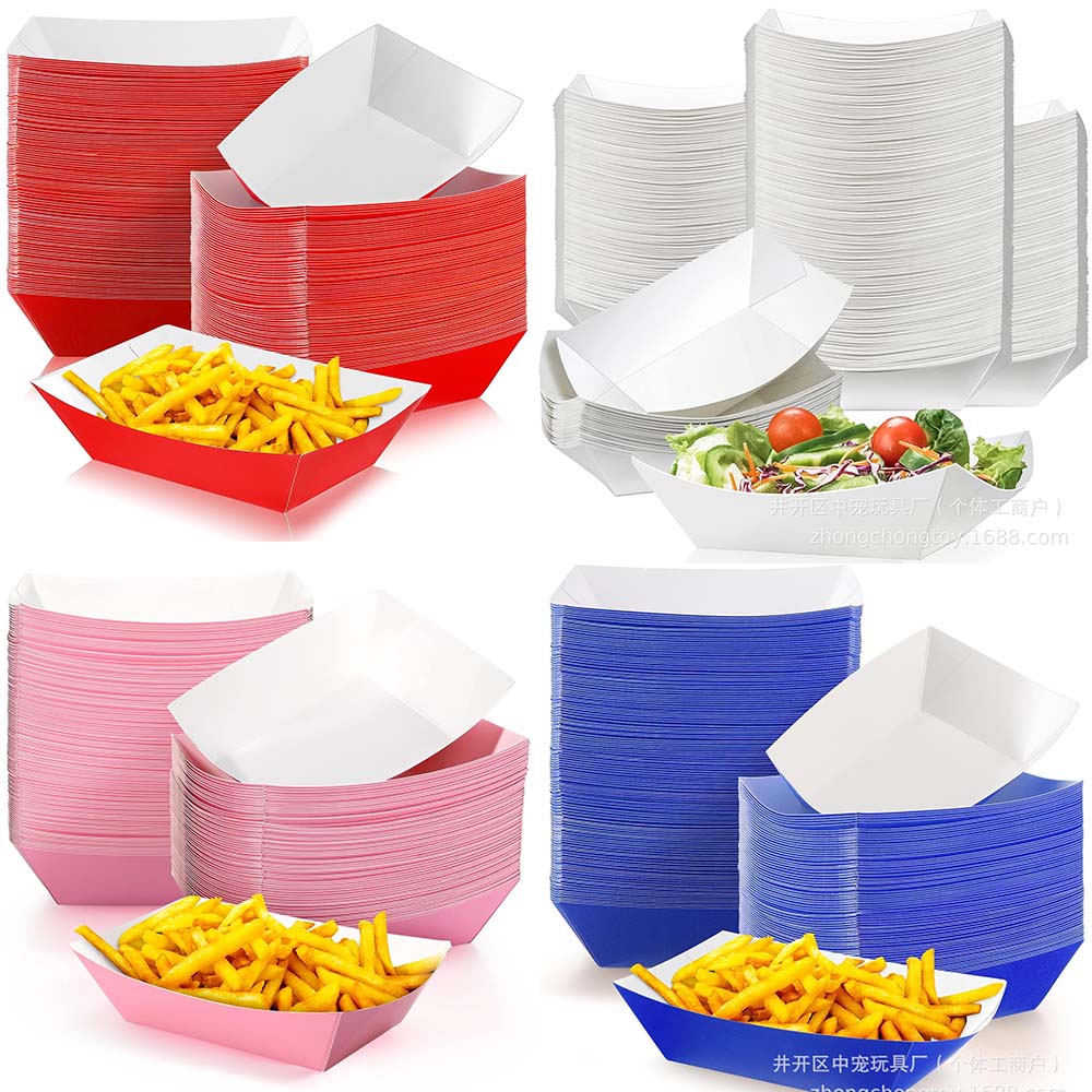 6-30pcs Solid Color Paper Boat - đánh giá và giá Food Snacks For Baby Shower