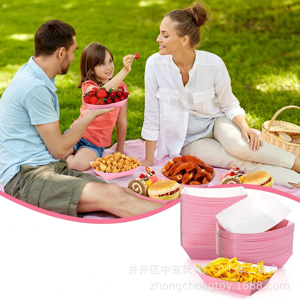 6-30pcs Solid Color Paper Boat - đánh giá và giá Food Snacks For Baby Shower