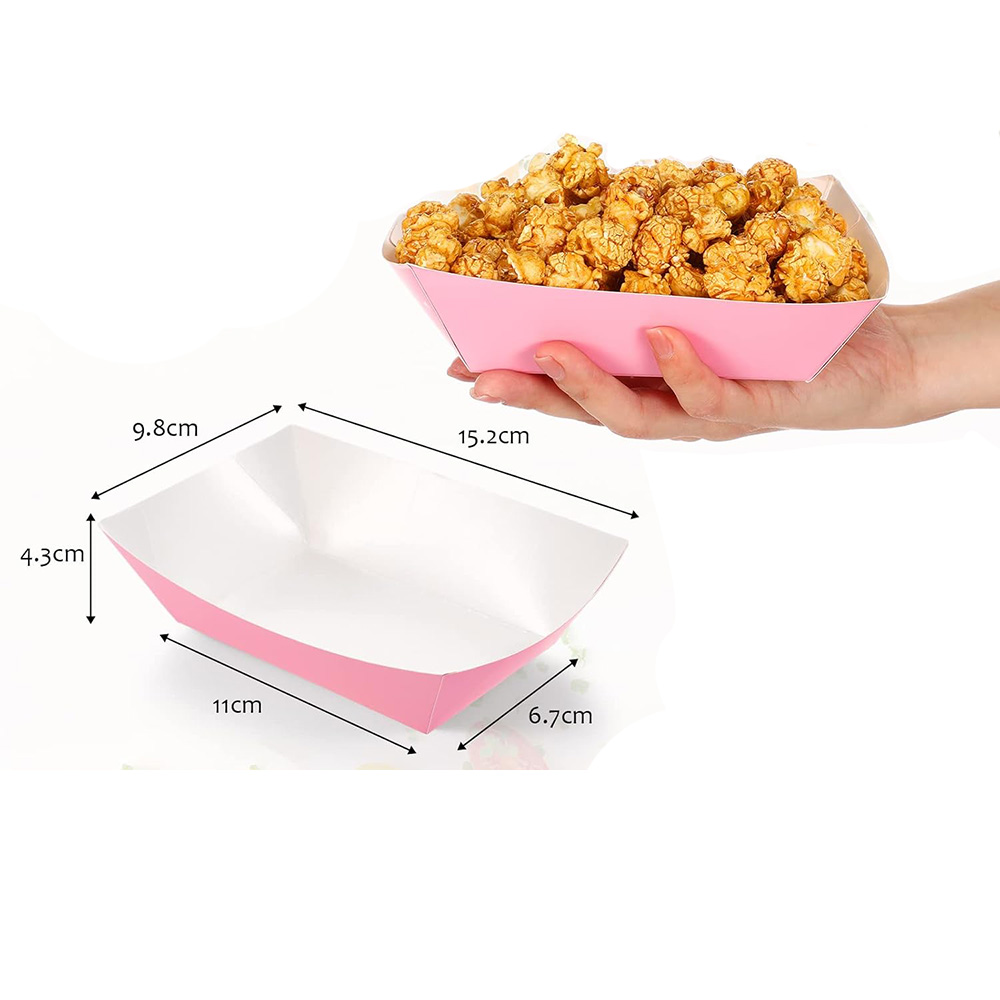 6-30pcs Solid Color Paper Boat - đánh giá và giá Food Snacks For Baby Shower